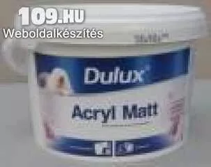 Dulux Acryl Matt Fehér Falfesték